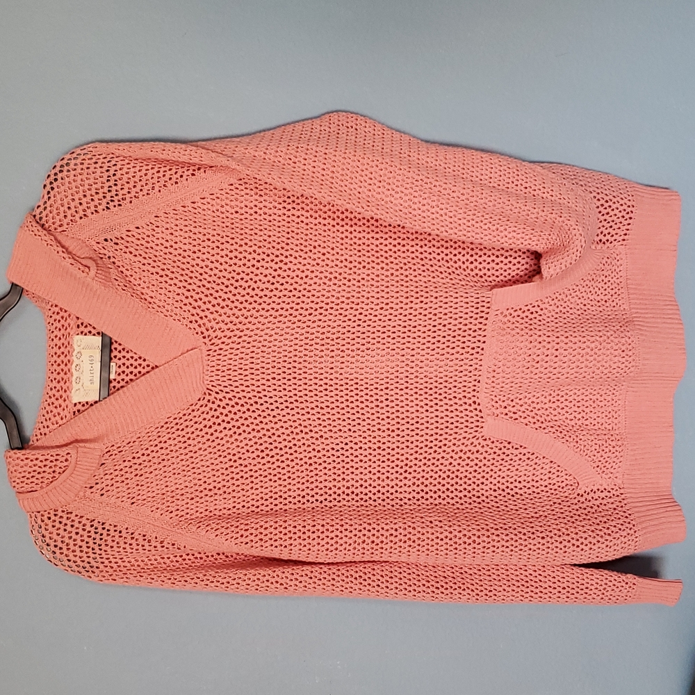 Boho Coral Pullover